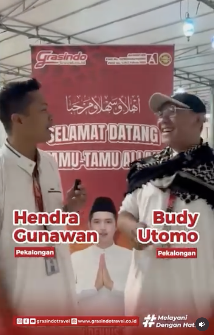 Bapak Hendra Gunawan dan Bapak Budy Utomo - Umrah Kloter 200