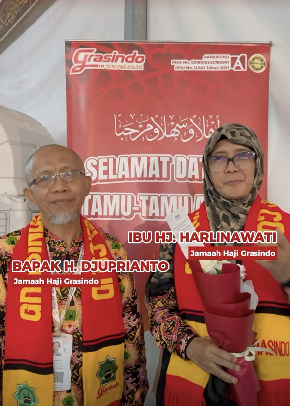 Bapak H. Djuprianto dan Ibu Hj. Harlinawati — Haji Plus